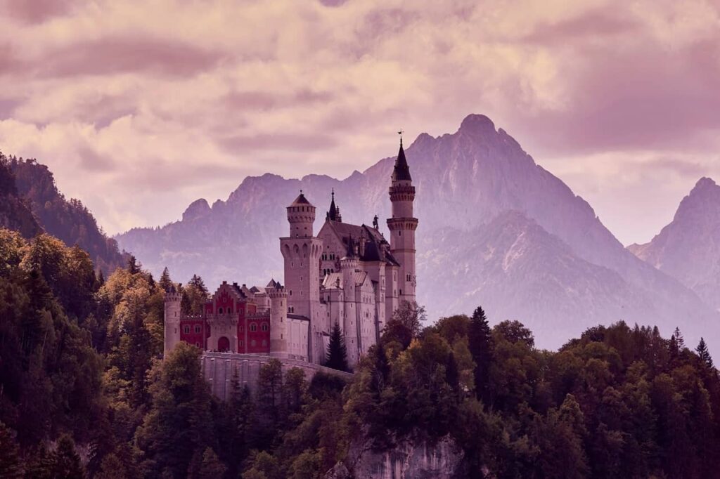 château de Neuschwanstein à l'aube