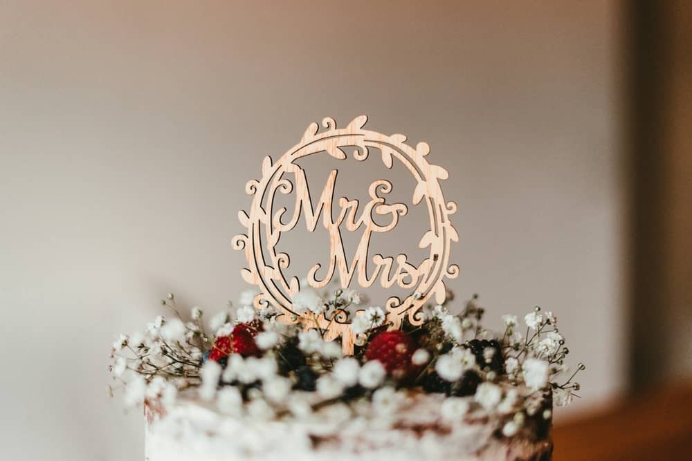 gâteau de mariage au château de la Capelle