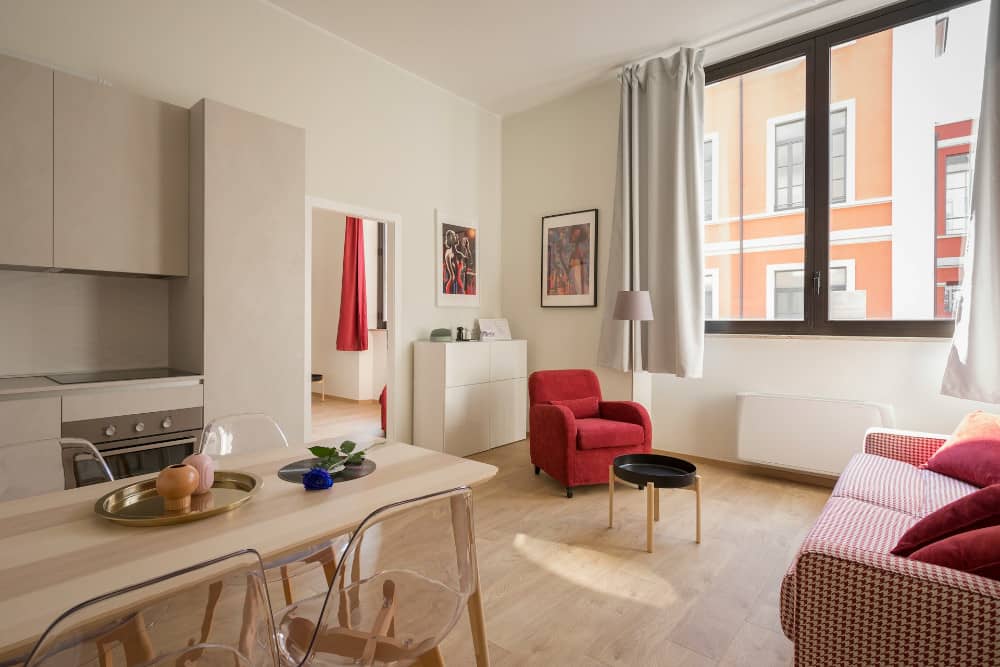 intérieur d'un appart'hôtel à Nantes